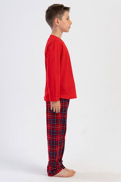 VİENETTA Boy's Cotton Long Sleeve Pajama Set - 7-8/13-14