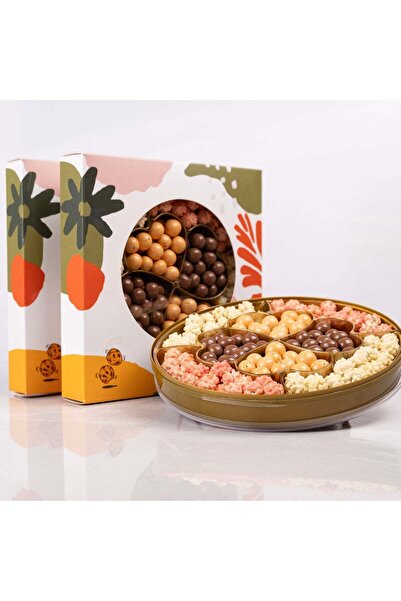 Leblebi Çarşısı Kalp Draje Set - 390 Gr