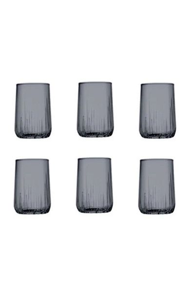 Paşabahçe Nova Coffee Water Glass - Set of 6 Coffee Water Glass Gray 420522