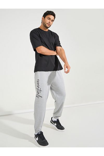 Styli Slogan Print Oversized Fit Jogger with Slip Pocket_NR_50957413