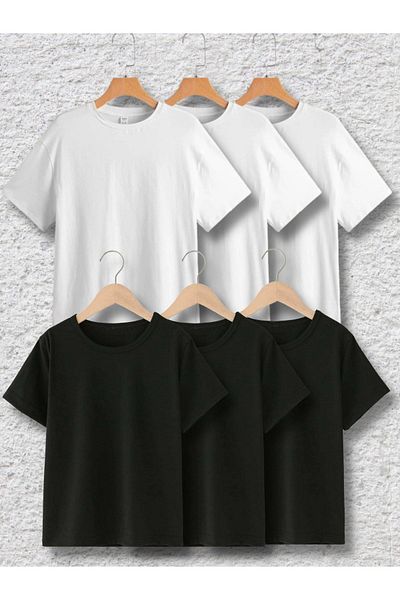 VASK Campaign Pack Tricou supradimensionat pentru copii, unisex, simplu, de bază, din bumbac