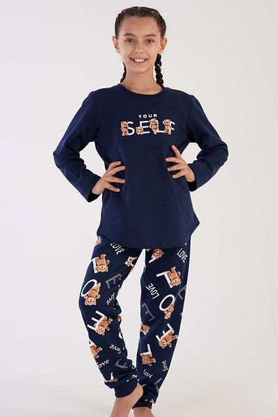 VİENETTA Girl's Cotton Pajama Set - 303227