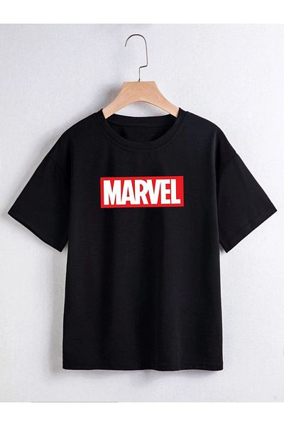 VASK Unisex Marvel Printed Oversize Tshirt