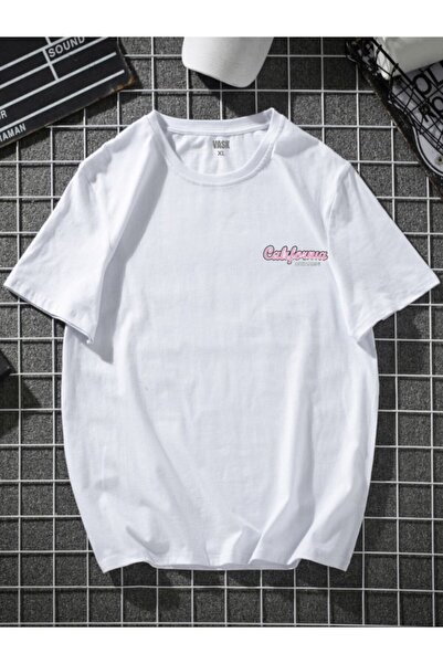 MODADEER Tricou oversize unisex roz California