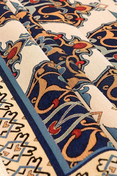 Bursa İpek Iznik Patterned Navy Blue Tapestry Prayer Rug