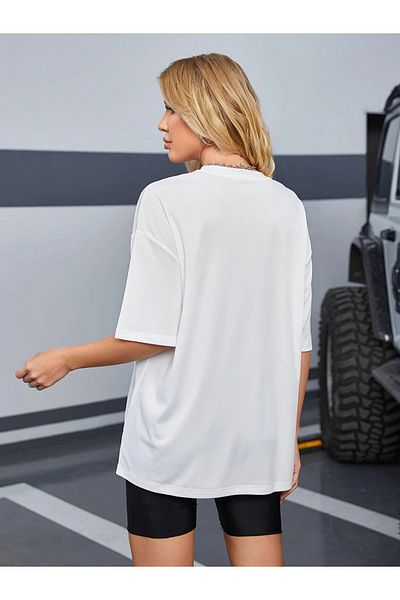 VASK Unisex BIG SIS εμπριμέ μπλουζάκι μεγάλου μεγέθους