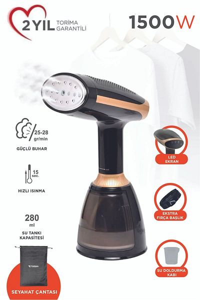 Torima Ky-003 Black Remover Wrinkle 1500w Portable Travel Master - Size Vertical Uütü