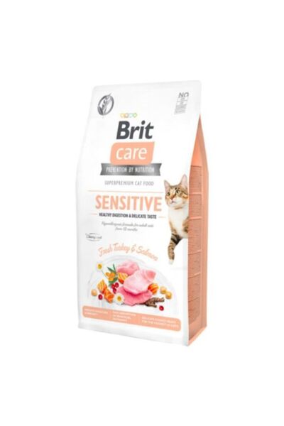 Brit Care Grain Taze Hindili Ve Somonlu Tahılsız Kedi Maması 2 Kg