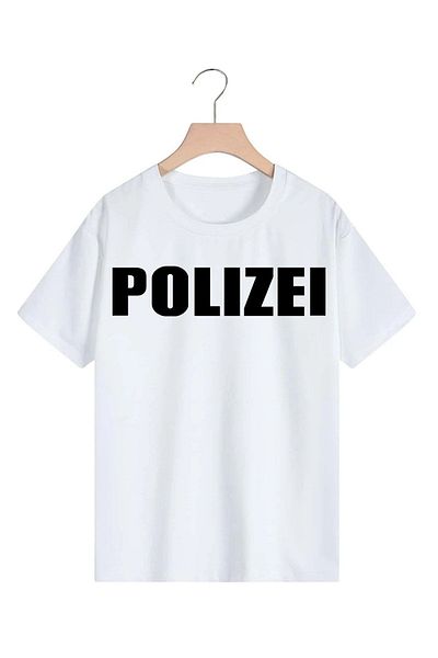 VASK Μπλουζάκι Unisex Police με στάμπα Oversize
