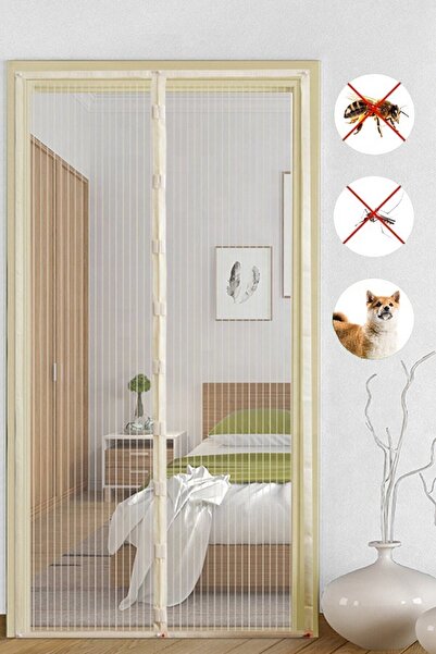 Modaba Mıknatıslı Mutfak Balkon Dış Kapı Sinekliği 90x210 Cm Beyaz Renk