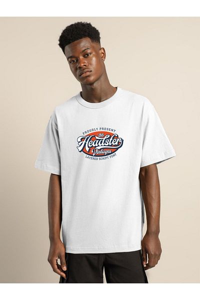 MODADEER Unisex Headster Oversize Tshirt