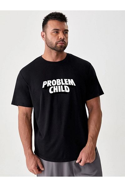 VASK Unisex PROBLEM CHILD Μπλουζάκι με στάμπα Oversize