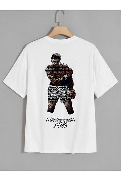 VASK Unisex ΜΟΥΑΜΜΕ ΑΛΙ Μπλουζάκι με στάμπα Oversize