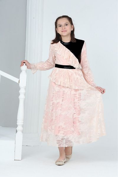 Joui Co 11-15 Years Girl's Long Dress