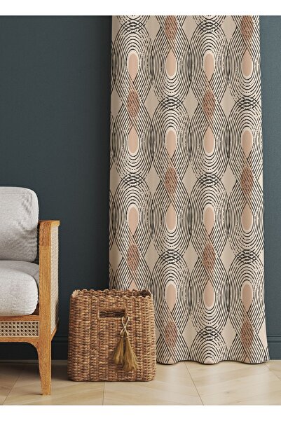 ALAMODECOR İskandinav Model Geometrik Desenli Çok Renkli Oturma Odası § Salon...