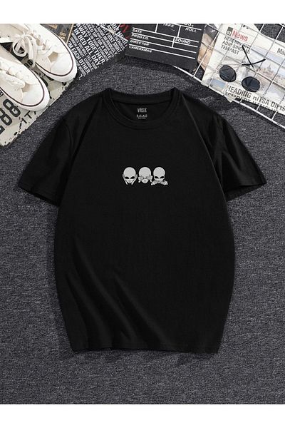 MODADEER Unisex 3 Alien Oversize Tshirt