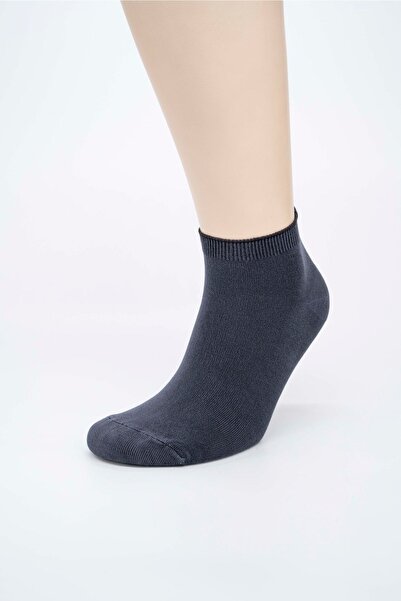 KonForYou Unisex 5'li Dikişsiz Bambu Patik Çorap | Çok Renkli Kısa Çoraplar