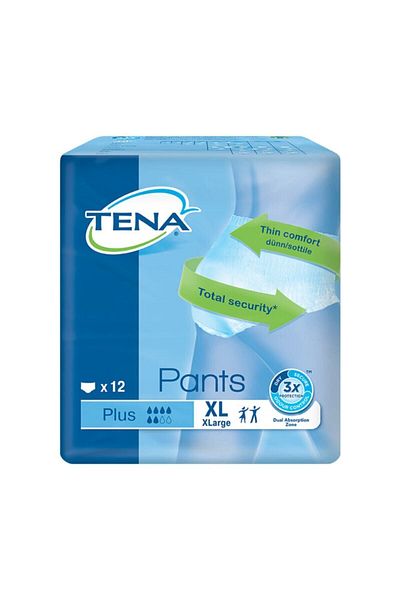 TENA Plus Absorbent Panties Xlarge 4 Pack (48 Pieces)