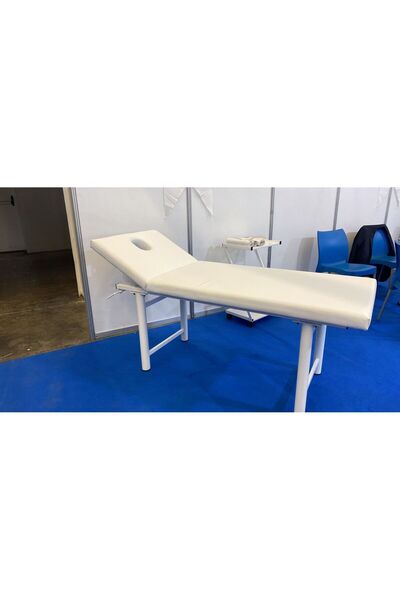 BAŞARI MEDİKAL SABİT BORU AYAKLI FİZYOTERAPİST, HACAMAT, CİLT BAKIM, LAZER, AĞDA, MASAJ ÇOK AMAÇLI SEDYE BEYAZ
