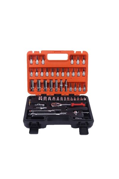 Genel Markalar Germany 53 Parça 14 Cırcırlı Lokma Anahtar Takımı Bits Uç Seti...