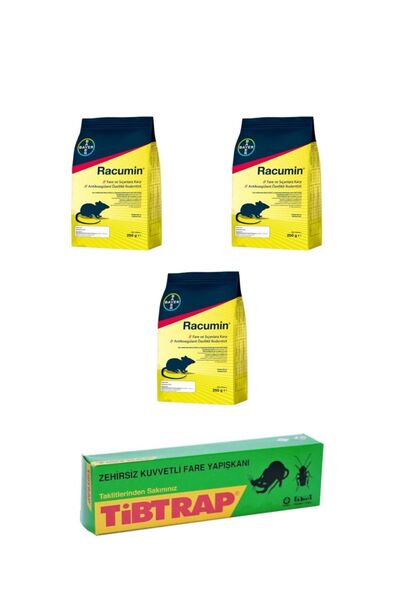 Bayer Çatı-ev-lağım Faresi Zehirli Yemi 3 Adet/tibtrap Fare Yapışkanı