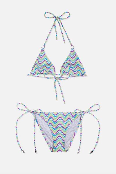AYYILDIZ 4903 Set de bikini pentru fete cu model violet