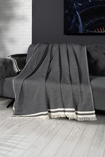 Denizli Concept Husa de canapea 170x230 cm antracit - bumbac decorativ si efect protector - de lunga durata