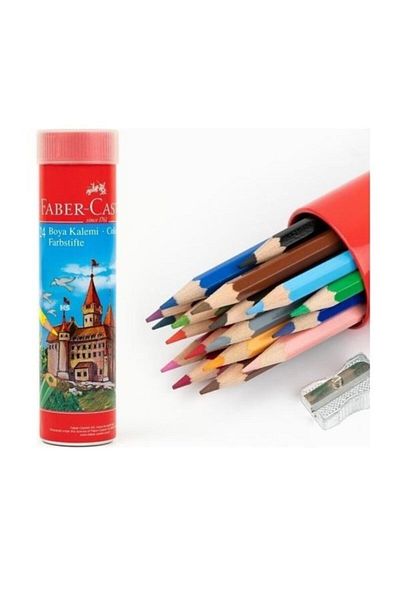 Faber Castell F.castell Metal 24 Piece Tube Dry Color R.l