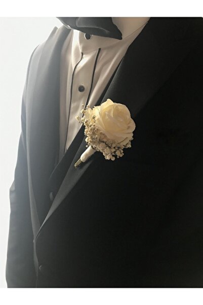 Şahbaz Kristal Λευκή Εκρού Νυφική Ανθοδέσμη Παιώνιας