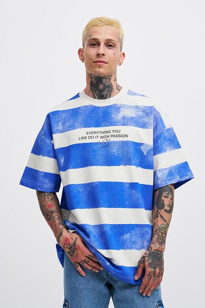 Machinist Tricou oversize gri Saks pentru bărbați - Tot ce ai imprimat