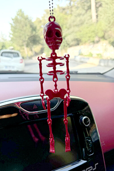 MeyZone Araba İskelet Ayna Süsü Kırmızı