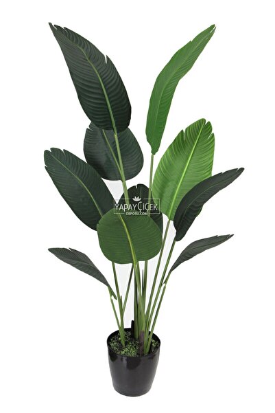 Yapay Çiçek Deposu Yapay Ağaç Starliçe Gerçek Dokulu 10 Yaprak Yeşil 160 cm Yeşil