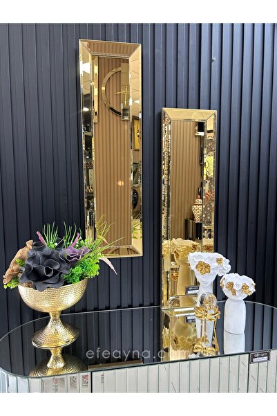 Efe Ayna GOLD YAN AYNA 2'Lİ SET (25x90cm x 2 adet)