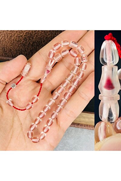 izmirpazarı Ankle Length Transparent Catalin Bleeding Tail Rosary