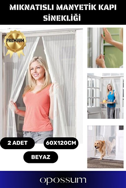 opossum Premium Mıknatıslı Kapı Sinekliği Sineklik Tül Perdesi
