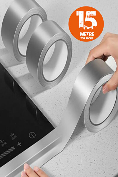 Tor Store Alüminyum Su Sızdırmaz Yanmaz Folyo Bant Banyo Lavabo Mutfak Için Y...