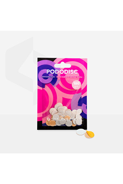 STALEKS PODODISC PRO XS Pedikür Disk İçin Yedek Beyaz Törpüler, 180 Grit (50 ...