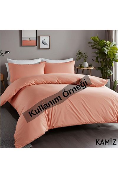 KAMİZ Σεντόνι Παπλωματοθήκη Salmon Fabric - 240 Cm Ranforce