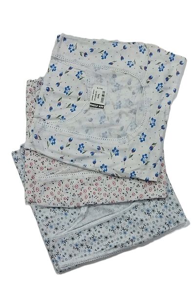 A&K ZÜMRA Wide Strap Mother Patterned Undershirt 3" Pack