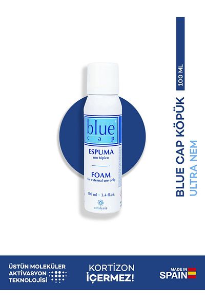 Blue Cap مرطب كريمي رغوي خالي من الكورتيزون 100 مل