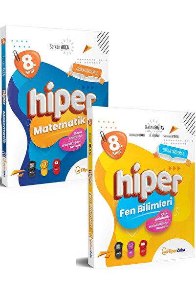 HiperZeka 2024 8. Sınıf Hiper Matematik ve Fen Bilimleri Konu Anlatımlı & Etk...