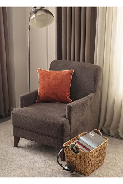 dekomall home & living Pernă portocalie - lenjerie păroasă cu textura confort...