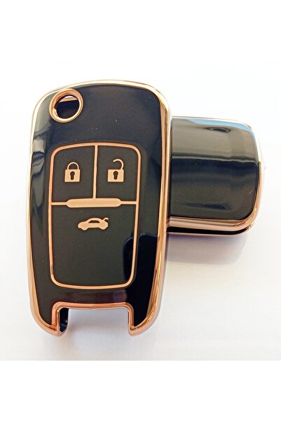 Kasey Opel Astra J Insignia - غطاء مفتاح نانو متوافق، غطاء جهاز التحكم عن بعد، سلسلة مفاتيح تلقائية باللون الأسود