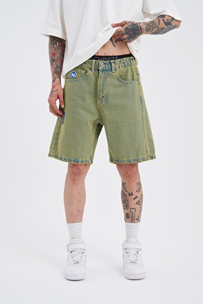 Machinist Men's Green Basic Jean Shorts