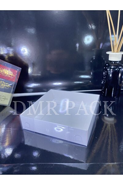 dmrpack 10x10x3 Asetat Kapaklı Beyaz Kutu ( 25 Adet ) Düğün, Nişan, Kına Hedi...