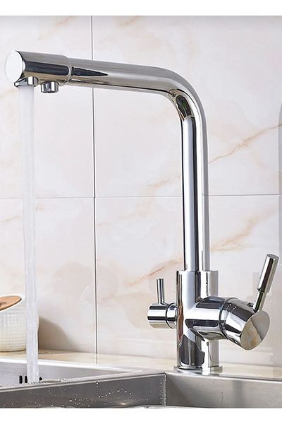 BDL ARMATÜR Purifier Faucet 3-Way Purifier Faucet Water Purifier Faucet Hot-Cold Mix Chrome