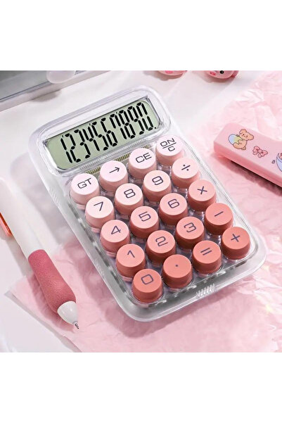 UĞURDAN Renkli Tuşlu Pilli Hesap Makinası 14 CM