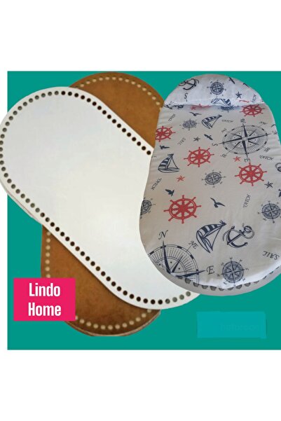 LindoHome Ahsap puset seti, Ahsap örgü kiti yatak ve yastıklı set, 4 mm mdf 3...