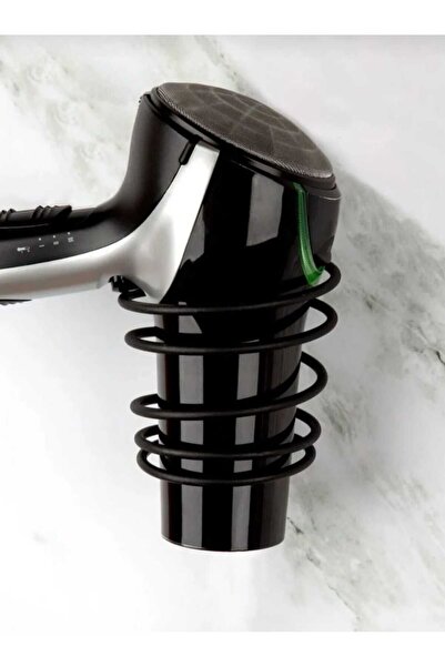 DECOOR MALL Vacuum Hair Dryer Black, Magic Rain Black Hair Dryer Hanger