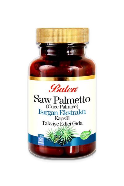 Balen Saw Palmetto Isırgan Ekstraktı Çinko 375 Mg 60 Kapsül